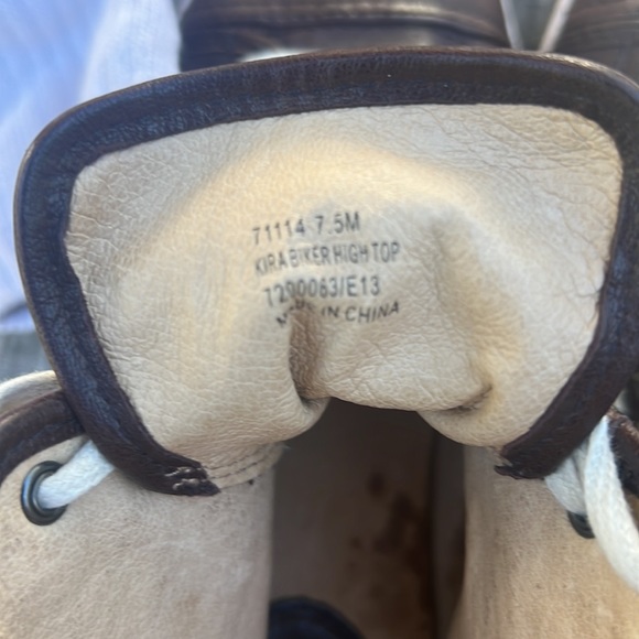 Frye “Kira”, studded, vintage leather,  high tops.  Distressed woman’s size 7.5 - Picture 6 of 9